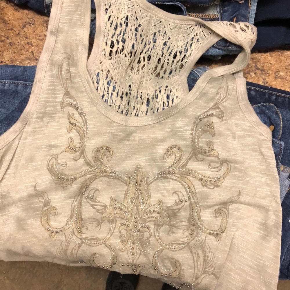 Miss me tank size small
